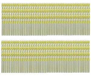Max-Craft HSS Bohrer Bit Set 100 Stck. 1/8" Titan Flöte Jobber Twist Bohrer Metall - Bild 1 von 7