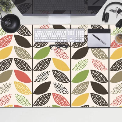 Schreibtischunterlage Schreibunterlage abwischbar Farbenfrohes Design 100x50 - Bild 1 von 4