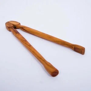 Tong artesanal de pepinillos de madera 25 cm (pinzas de pepinillo) / parrilla - Imagen 1 de 2