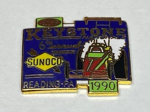 Vintage NHRA Drag Race Pin 6th Annual Sunoco Keystone Nationals Reading PA 1990 - Picture 1 of 2