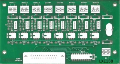 c.s. LX1158 nuova ELETTRONICA Effetti luminosi 220V con il computer LX 1158 nE - Photo 1/3