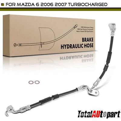 Manguera hidráulica de freno para Mazda 6 2006-2007 turboalimentada delantera izquierda GJ6E43990C Foto 1 de 4