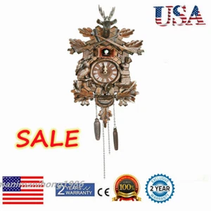 Reloj cuco cazador madera Selva Negra alemana vintage - Imagen 1 de 8