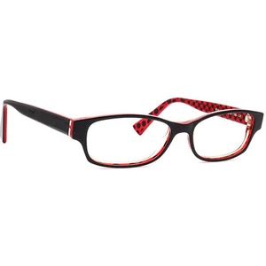 Jean Lafont Eyeglasses Eva 188 Black on Red Rectangular Frame France 51[]14 138 - Picture 1 of 6