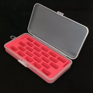 Bobbin Storage Box Holds 23 Bobbins for Bernina Black Jumbo Bobbins - Foto 1 di 3