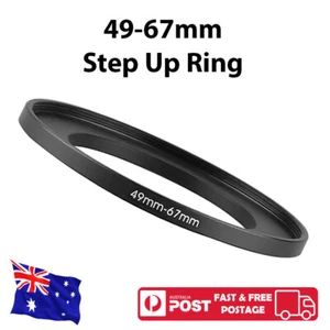 49-67 mm 49mm to 67mm 49mm-67mm Step-Up Stepping Up Ring Filter Adapter - Picture 1 of 2