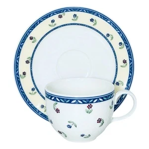 Villeroy & Boch ADELINE Floral Sprigs House Garden Collection Cup & Saucer Set - Picture 1 of 15