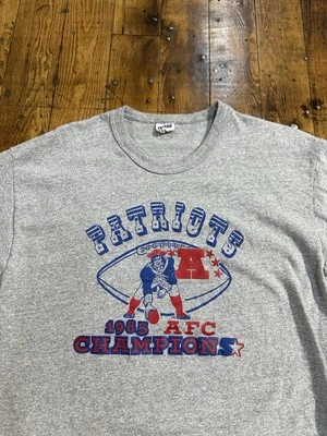 Camiseta Vintage New England Patriots 1985 AFC Champions Talla L Starter Foto 1 de 4