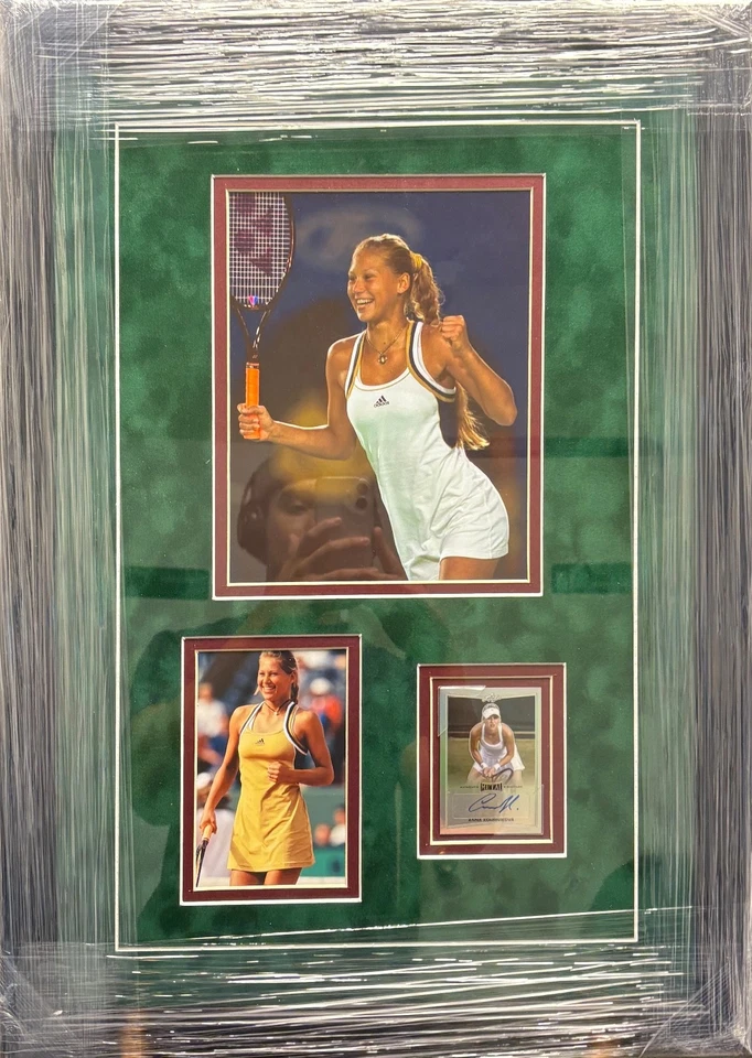 Anna Kournikova Tenis 8x10 Firmado a Mano Auto Comunicación con Tarjeta - Tarjeta Comp Auténtica Foto 1 de 1