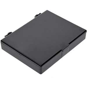 Pioneer Plastics Black Rectangular Hinged Container, 4.625" W x 3.5" D x 0.75" H - Picture 1 of 3