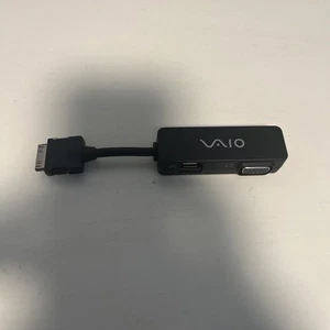 Adapter Sony Vaio LAN Ethernet/VGA/AV VGN-UX180/UX280/UX380/UX390/UX490 - Zdjęcie 1 z 4