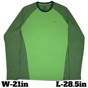 Patagonia Capilene 2 leichtes Langarm Base Layer Shirt grün Größe L - Bild 1 von 6