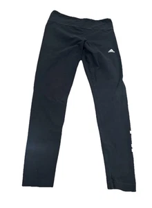 Adidas Women’s Logo Leggings Black Stretch Size Large - Picture 1 of 4