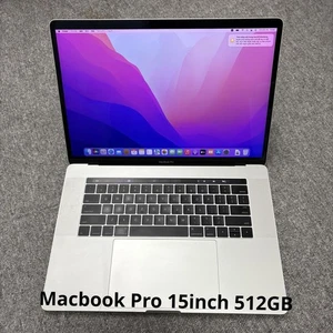 Apple MacBook Pro 15" 2016 i7 16GB RAM 512GB SSD Silver Great Battery - Afbeelding 1 van 14