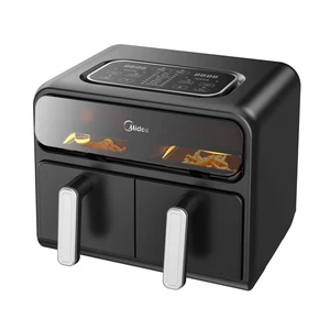 Friggitrice ad Aria 8.4 Qt Doppio Cestello - Funzionalità 9 in 1, Finitura Sincronizzata, Nero - Foto 1 di 9