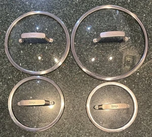 Set 4 Coperchi in Vetro di Ricambio Ninja Foodi per Pentola Padella Misure in Foto! - Foto 1 di 5