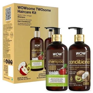 WOW Apple Cider Vinegar Shampoo and Organic Virgin Coconut oil plus Conditioner - Picture 1 of 4