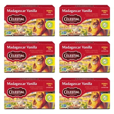 天体调味料马达加斯加香草 Rooibos 草本茶 20 件装 6 件 — 第 1/4 张图片