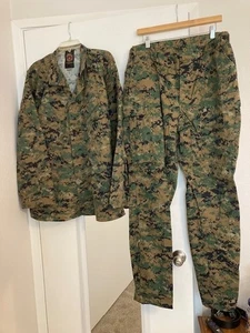 USMC UNIFORM - MCCUU - WOODLAND MARPAT - LARGE LONG - Picture 1 of 8