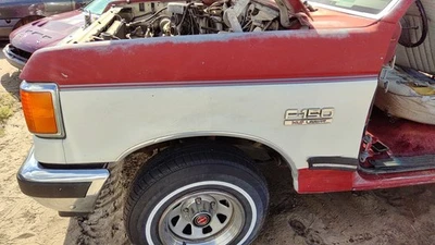 Ford F150 1987-1991 conductor guardabarros delantero izquierdo fabricante original rojo blanco Foto 1 de 4