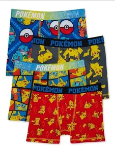 Pokémon Boy'S Boxer Briefs Underwear, 4-Pack, Sizes XS-XL - Picture 1 of 6