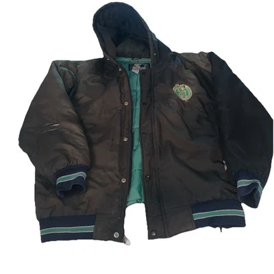 Chaqueta De Colección Años 90 Boston Celtics Starter Envejecida Con Capucha Cremallera/A Presión Para Hombre XL Foto 1 de 4