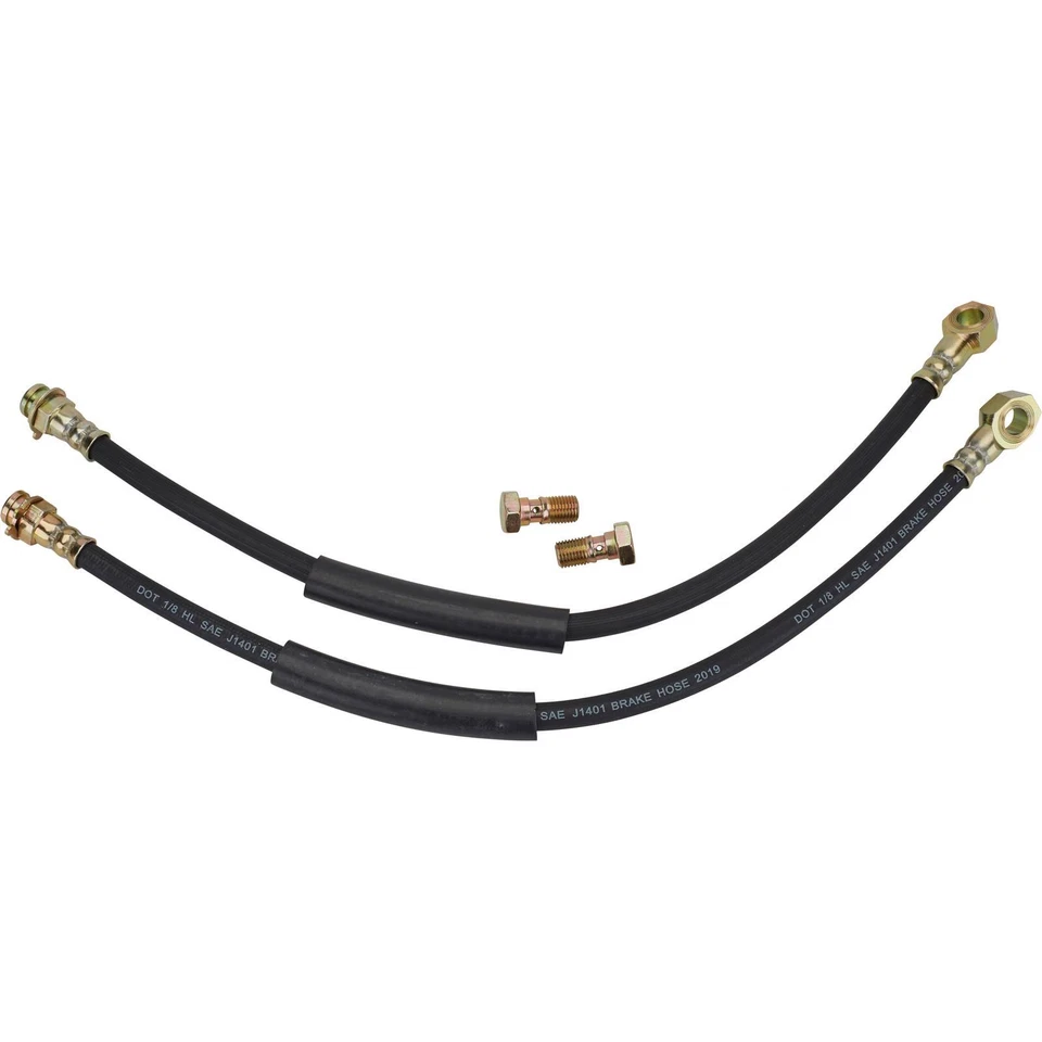Speedway Motors Chevy GM Disc Brake Conversion Rubber Brake Line Hose Set - Image 1 of 4