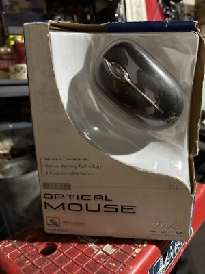 New Open Box MICRO Innovations Wireless Optical Mouse w/RF Receiver/Instruction - Image 1 of 4