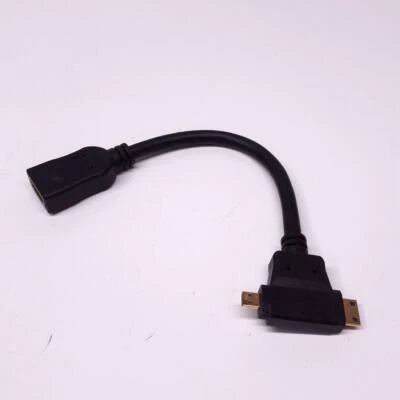 new GE 3 in 1 Micro Mini HDMI male to HDMI Female Cable Adapter Converter (t205) - Image 1 of 4
