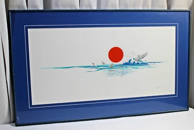 Peter Parnall Edición Limitada Firmado Impresión "Receso" Serie Ballena Jorobada Foto 1 de 4