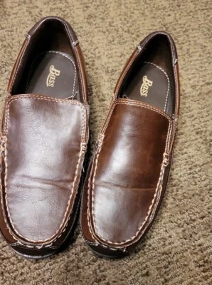 Zapatos Mocasines Informales Marrón Talla 3M Jóvenes/Niños Acentos Texturizados Nuevos en Caja Foto 1 de 4