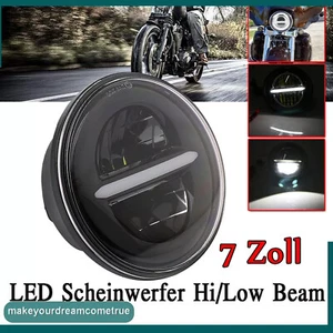 7" Motorrad Scheinwerfer LED Projektor Haupt Hi/Lo DRL Für Harley E-Geprüft E9 - Bild 1 von 14