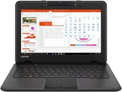 Lenovo 100e Winbook 11.6" HD N3350 1.1GHz 4GB RAM 64GB eMMc Win 10  **SEE DESCR* - Image 1 of 4