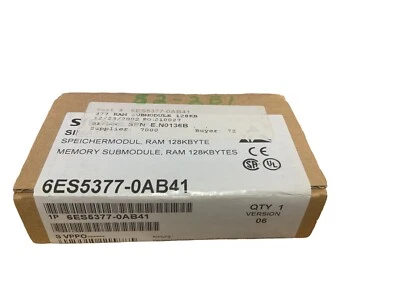 Siemens Simatic S5 Speicherbaugruppe 6ES5377-0AB41 377 Memory 128KByte E-Stand 5 - Image 1 of 3