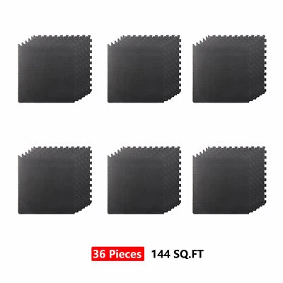 Puzzle Estera de Ejercicio 1/2"" EVA Estera de Espuma Entrelazada Gimnasio 6/12/18/24/36/48  Foto 1 de 2