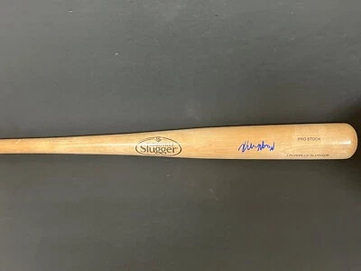 Kyle Manzardo Guardians Auto Signed Louisville Slugger Blonde Bat JSA Sticker - Image 1 of 3