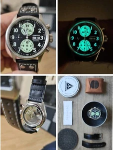 Junkers JU52 DAQUI Fliegerchronograph Automatik Schweizer Uhrwerk Made in Germany - Bild 1 von 10