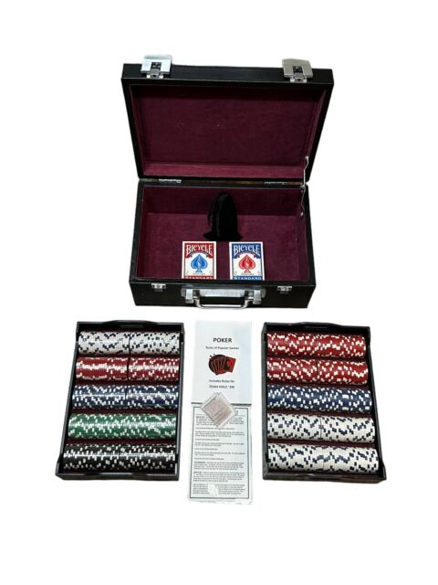 Showdown Poker Chips Set - 500 Heavyweight (13.5-Gram) Clay Composite Chips  with Aluminum Case - Professional Casino Supplies, Kits, Holders, 