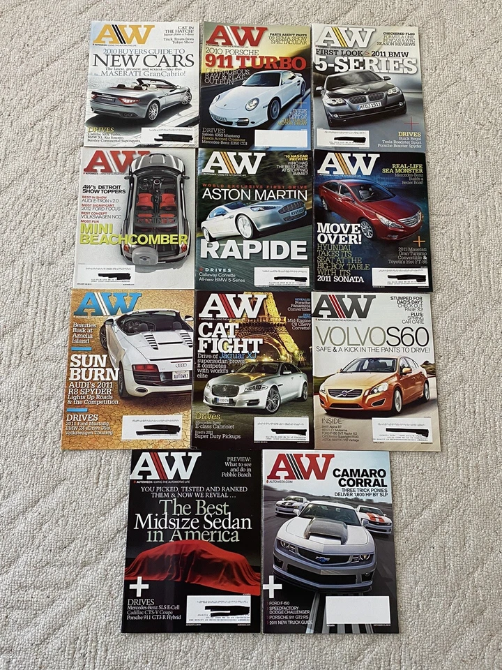 AW Autoweek Magazine 11 issues 2009-2010 AW Auto Week - Image 1 of 1