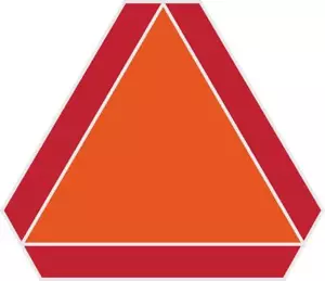 Hillman Slow Moving Vehicle Sign 14" x 16", 1 Sign - Picture 1 of 3