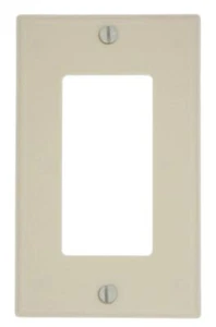 Leviton 80401-A 25PK Decora/GFCI 1 Gang Wallplate/Faceplate SmoothPlastic Almond - Picture 1 of 2