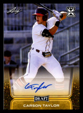 2020 Leaf Draft Retail Autographs Carson Taylor Auto #BA-CT2 Los Angeles Dodgers
