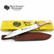 Wild Turkey Handmade Collection 17.25" Fixed Blade Hunting Knife