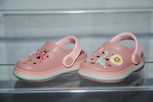 Baby Girls Pink Clog Style Sandals Uk Size 3