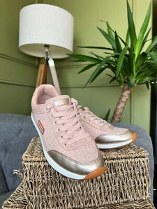 Zapatillas de deporte GUESS color rubor/dorado para mujer EU 37,5 UK 4,5 - Imagen 1 de 8