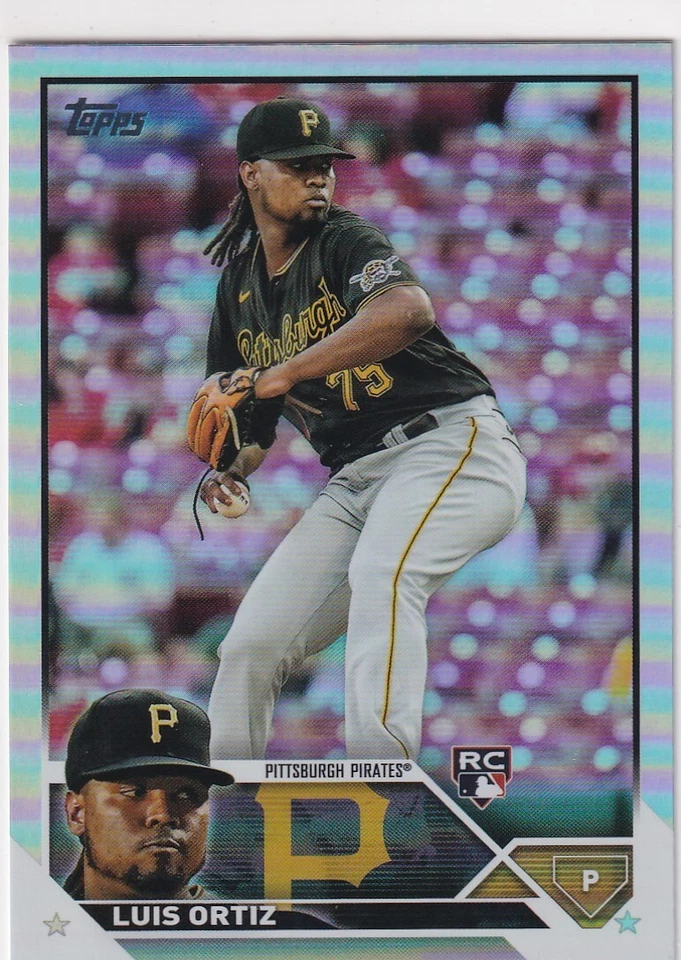 2023 TOPPS FOIL SP RC LUIS ORTIZ PITTSBURGH PIRATES ROOKIE PARALELS GE-3919 - Imagem 1 de 1