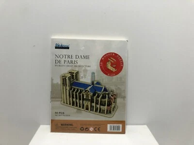 Robotime Notre Dame De Paris 3D Wooden Puzzle - MJ404 Brand New - Image 1 of 2