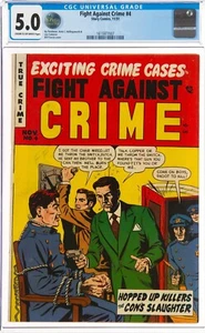 Fight Against Crime 4 CGC 5.0 TOP GRADE! Drug Iss. Hopped Up Killers 1951 BlkCat - Picture 1 of 9