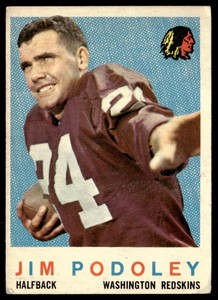 1959 Topps #165 Jim Podoley   Football Washington Redskins