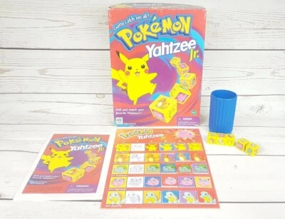 1998 Pokemon Yahtzee Jr Game by Milton Bradley Complete in Great Cond FREE SHIP - Image 1 of 4